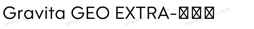 Gravita GEO EXTRA字体转换